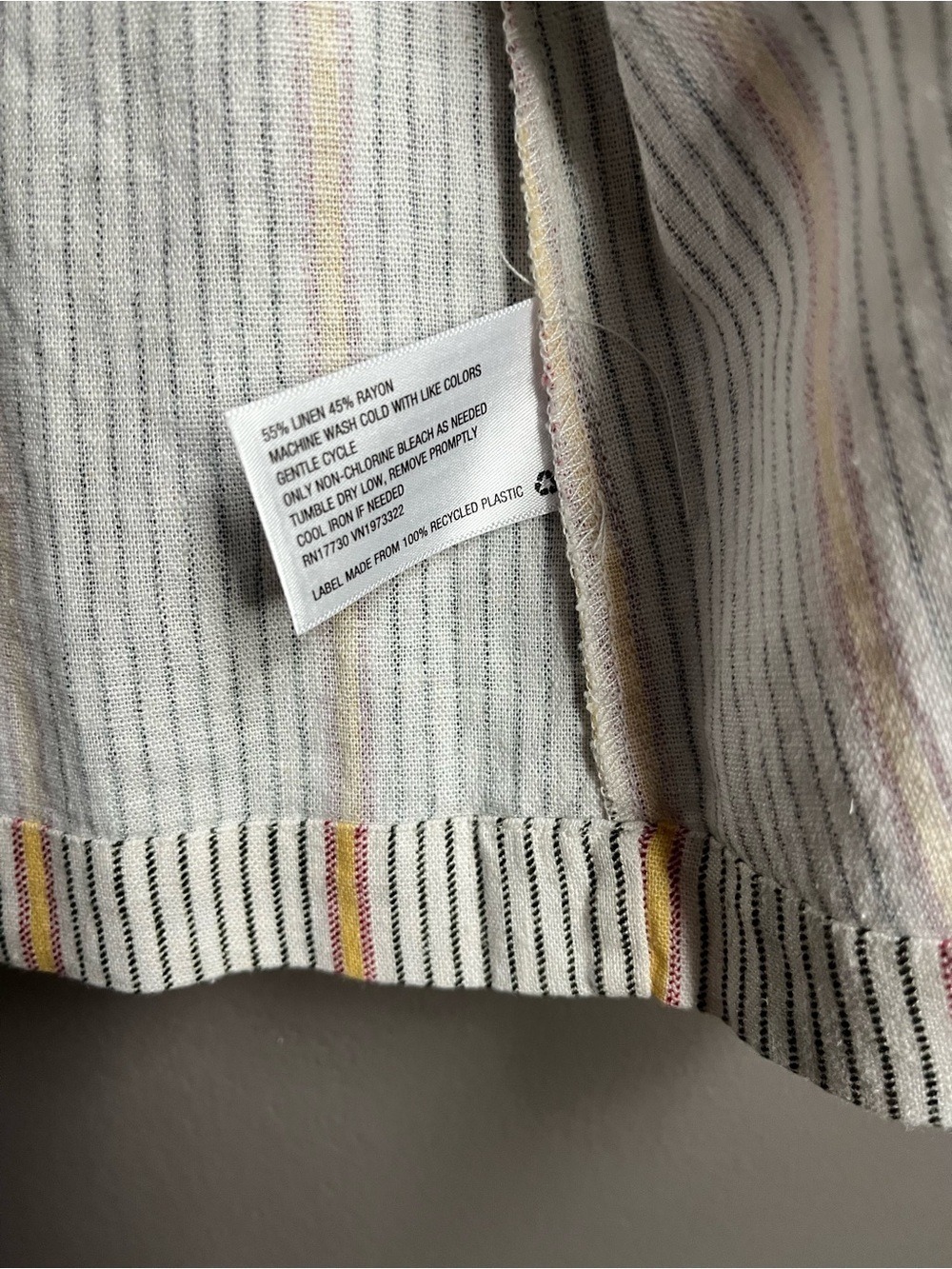wild fable 90s butter mom style Striped linen-blend Blazer XS summer layers - Picture 6 of 7